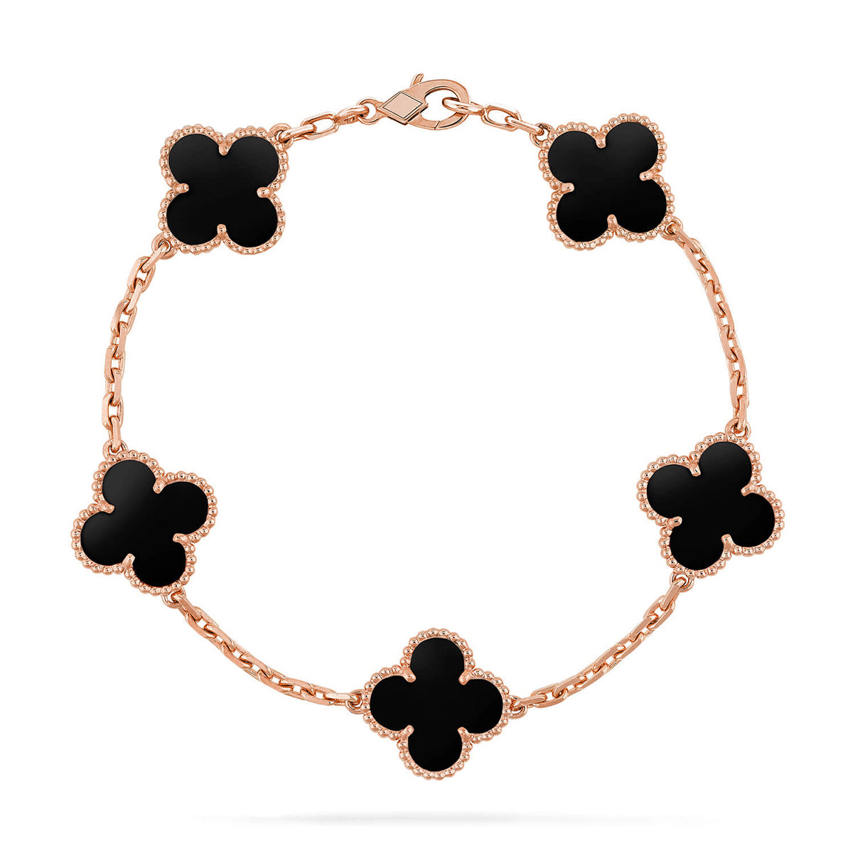 [Lumina] CLOVER 5 MOTIF ONYXS BRACELET COLLECTION
