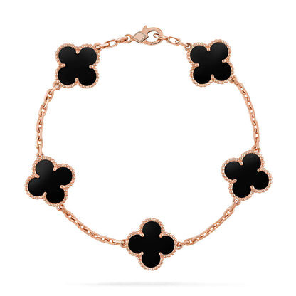 [Lumina] CLOVER 5 MOTIF ONYXS BRACELET COLLECTION