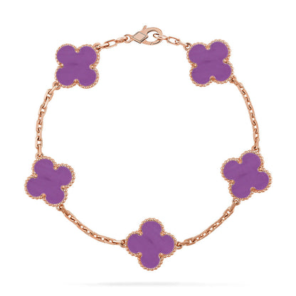 [Lumina] CLOVER 5 MOTIF VIOLET BRACELET COLLECTION