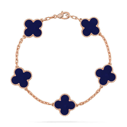 [Lumina]CLOVER 5 MOTIF LAPIS LAZULI BRACELET COLLECTION