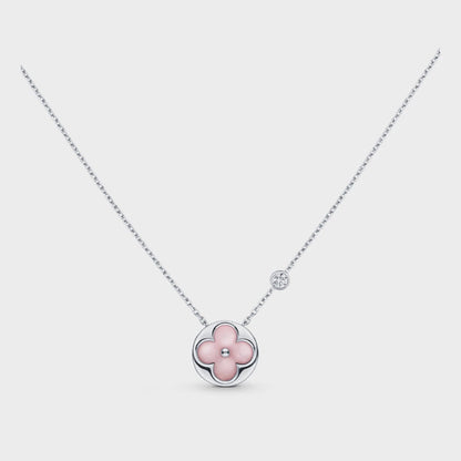 [Lumina]SUN MOTIF PINK MOP SILVER BRACELET