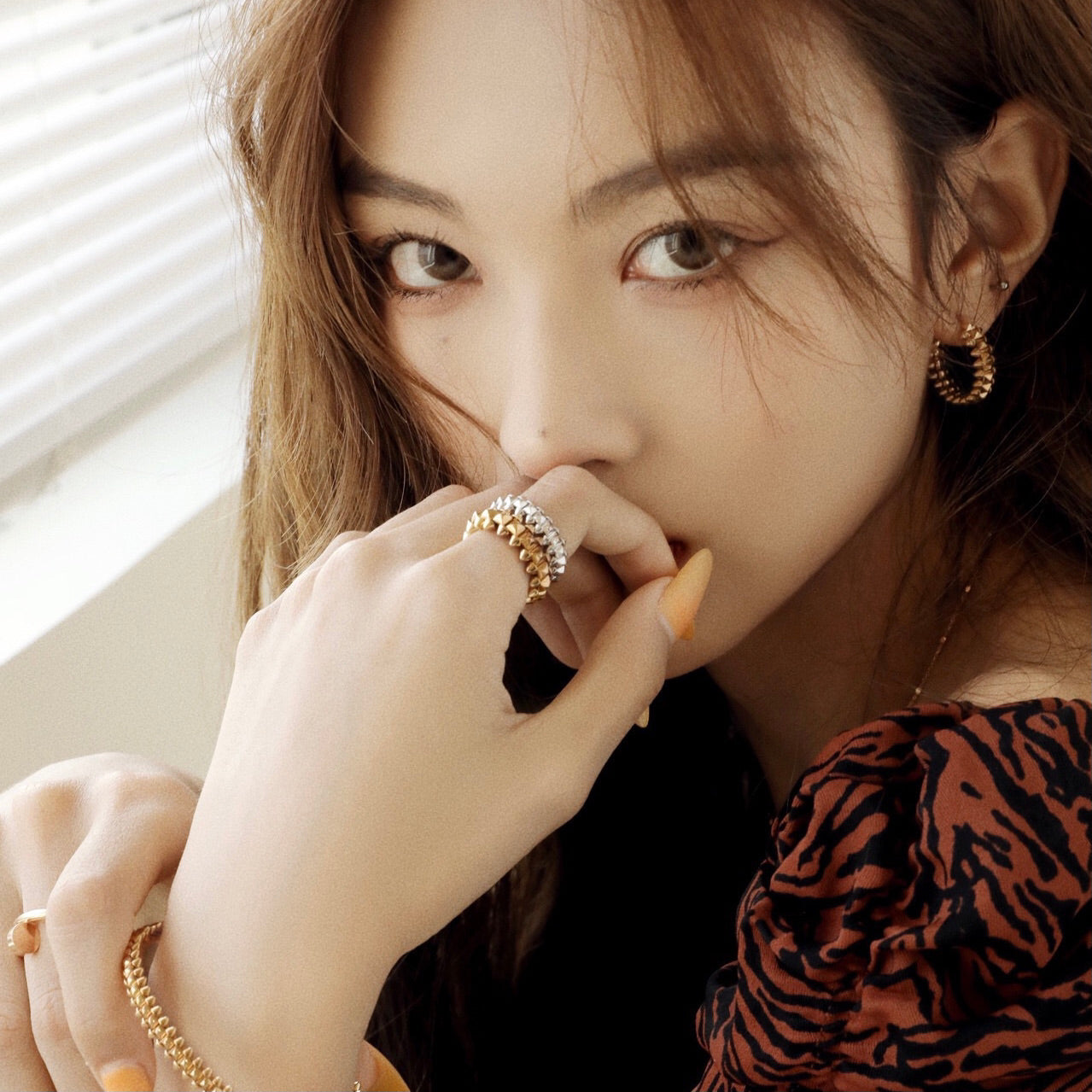 [Lumina]CLASH SMALL HOOP EARRINGS