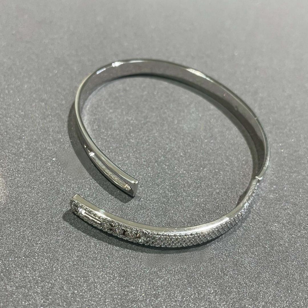 [Lumina]Move Noa Rose Gold Pavé Diamond Bangle Bracelet