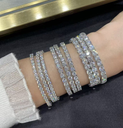 [Lumina jewelrys]TENNIS BRACELET WITH FULL DIAMOND SETTING
