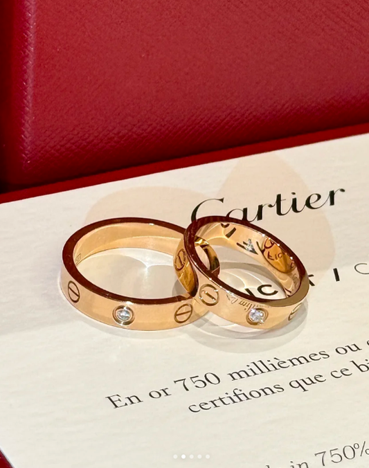 [Lumina]LOVE RING 4MM 1 DIAMOND