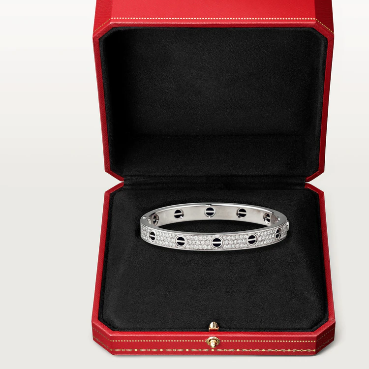 [Lumina]LOVE BRACELET 6.1MM DIAMOND-PAVED CERAMIC