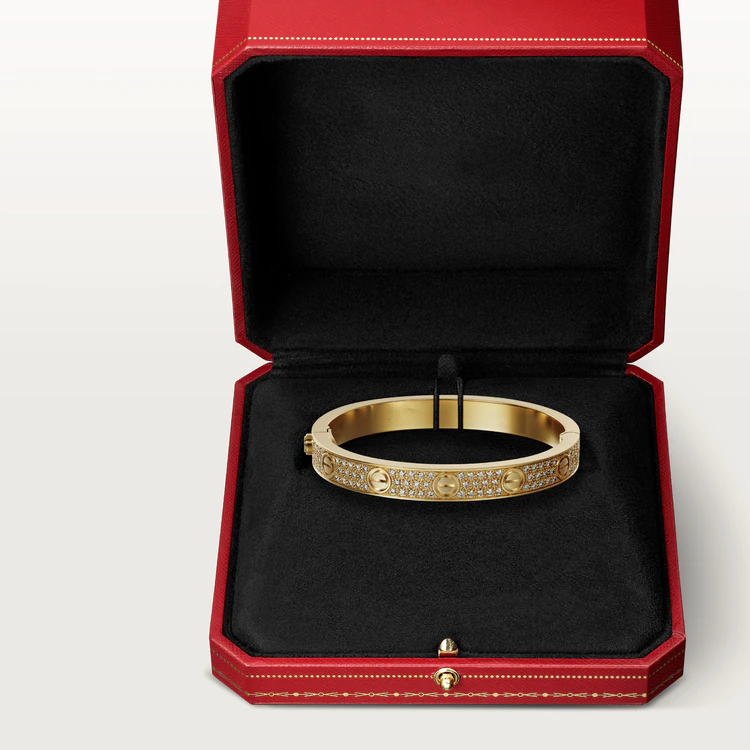 [Lumina]LOVE BRACELET 6.1MM DIAMOND-PAVED