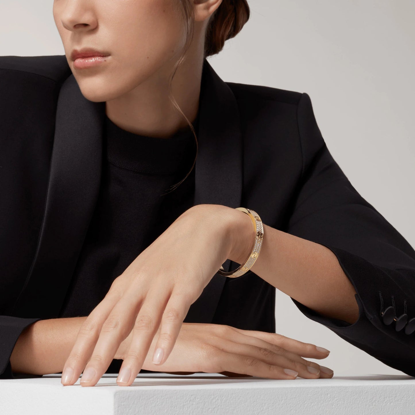 [Lumina]LOVE BRACELET 6.1MM DIAMOND-PAVED