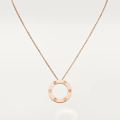 [Lumina]LOVE NECKLACE 16MM 3 DIAMONDS