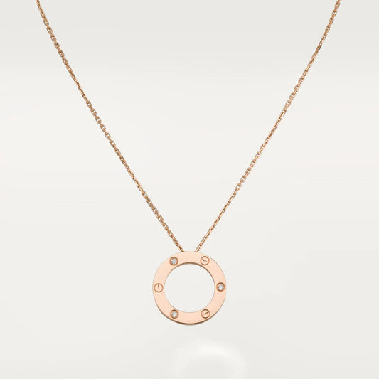 [Lumina]LOVE NECKLACE 16MM 3 DIAMONDS