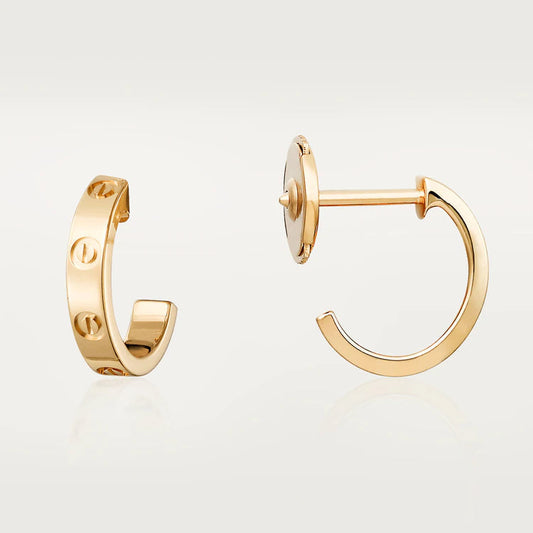 [Lumina]LOVE EARRINGS 2.65MM PINK GOLD