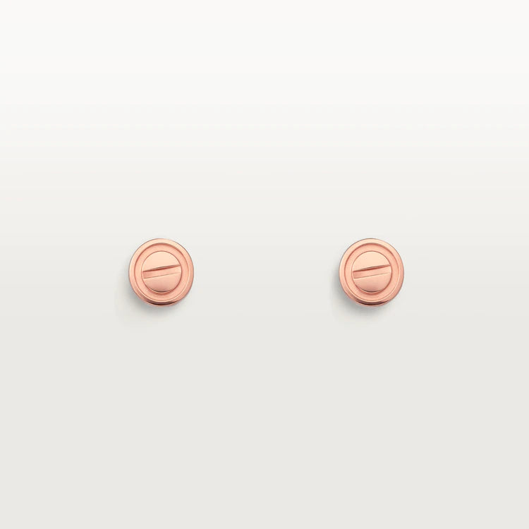 [Lumina]LOVE EARRINGS PINK GOLD 10MM