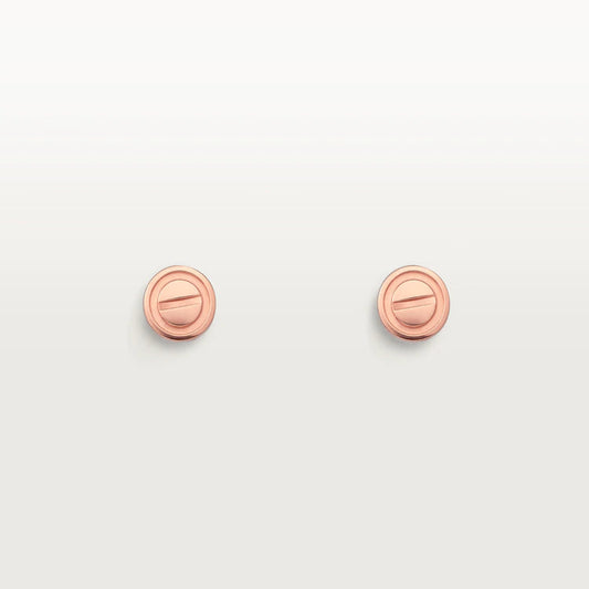 [Lumina]LOVE EARRINGS PINK GOLD 10MM