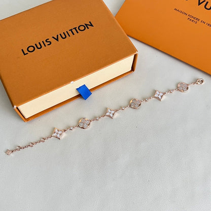 [Lumina]SIX FLOWERS PINK GOLD DIAMOND BRACELET