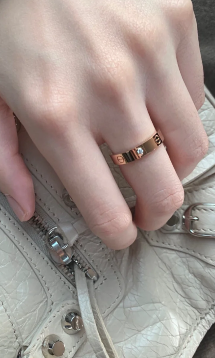 [Lumina]LOVE RING 4MM 1 DIAMOND