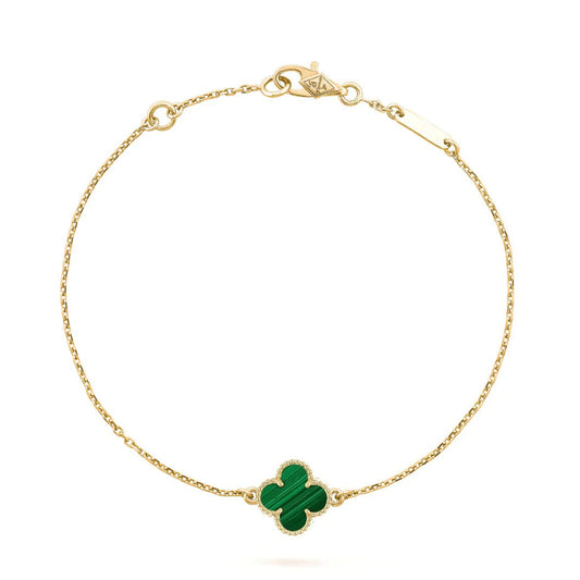 [Lumina]CLOVER BRACELET MALACHITE 1 MOTIF