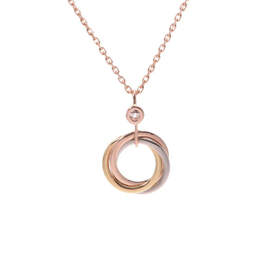 [Lumina]TRINITY SILVER GOLD PINK GOLD NECKLACE