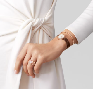 [Lumina]Five-row diamond ring