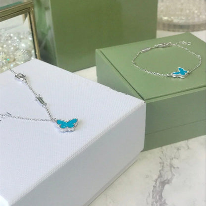 [Lumina]BUTTERFLY TURQUOISE BUTTERFLY BRACELET SILVER