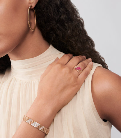 [Lumina]Five-row diamond bracelet