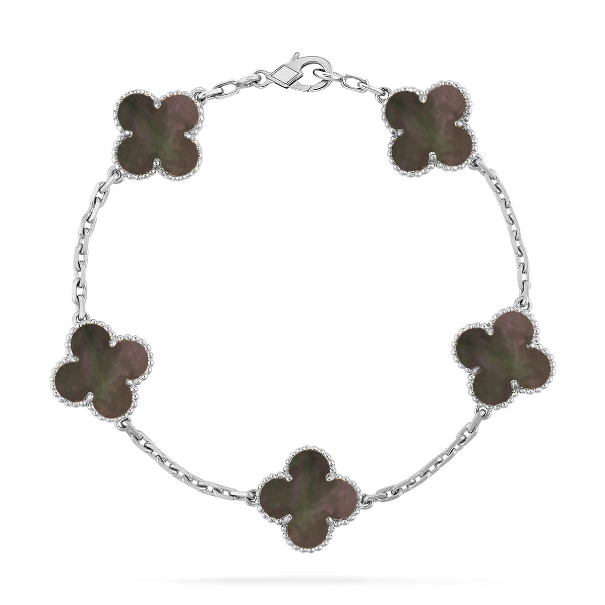 [Lumina] CLOVER 5 MOTIF GRAY MOP BRACELET COLLECTION