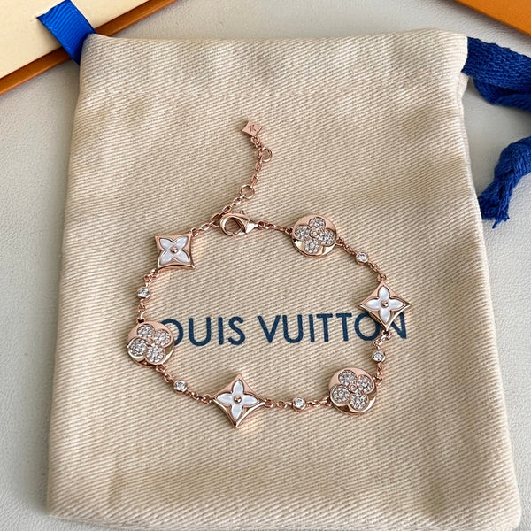 [Lumina]SIX FLOWERS PINK GOLD DIAMOND BRACELET