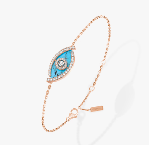 [Lumina]M LUCKY EYE TURQUOISE Lumina GOLD BRACELET