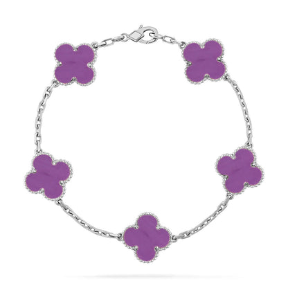 [Lumina] CLOVER 5 MOTIF VIOLET BRACELET COLLECTION