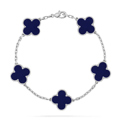 [Lumina]CLOVER 5 MOTIF LAPIS LAZULI BRACELET COLLECTION