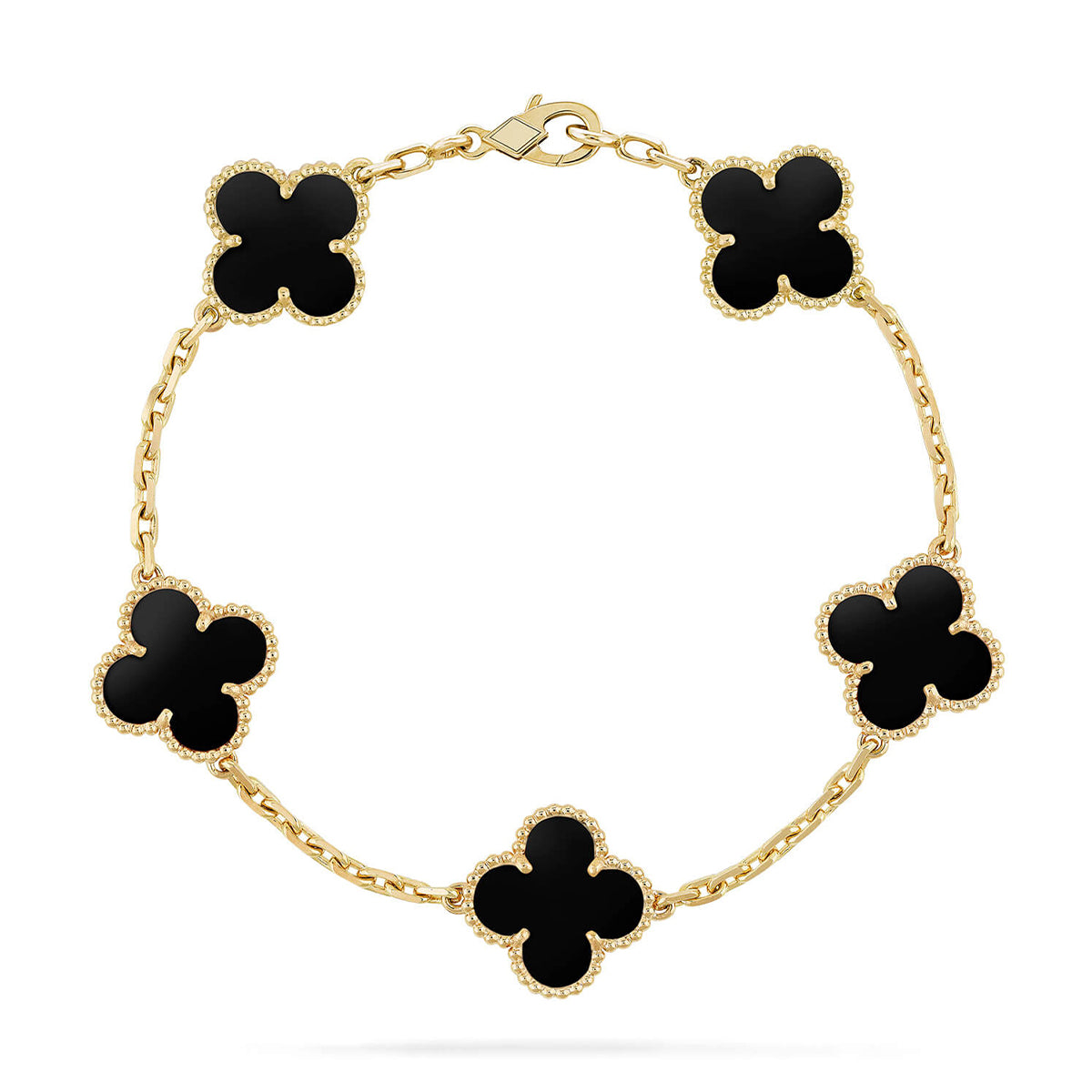 [Lumina] CLOVER 5 MOTIF ONYXS BRACELET COLLECTION