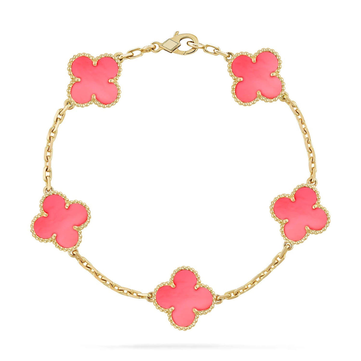 [Lumina] CLOVER 5 MOTIFS  PINK MOP BRACELET COLLECTION