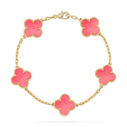 [Lumina] CLOVER 5 MOTIFS  PINK MOP BRACELET COLLECTION