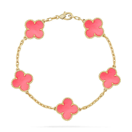 [Lumina] CLOVER 5 MOTIFS  PINK MOP BRACELET COLLECTION