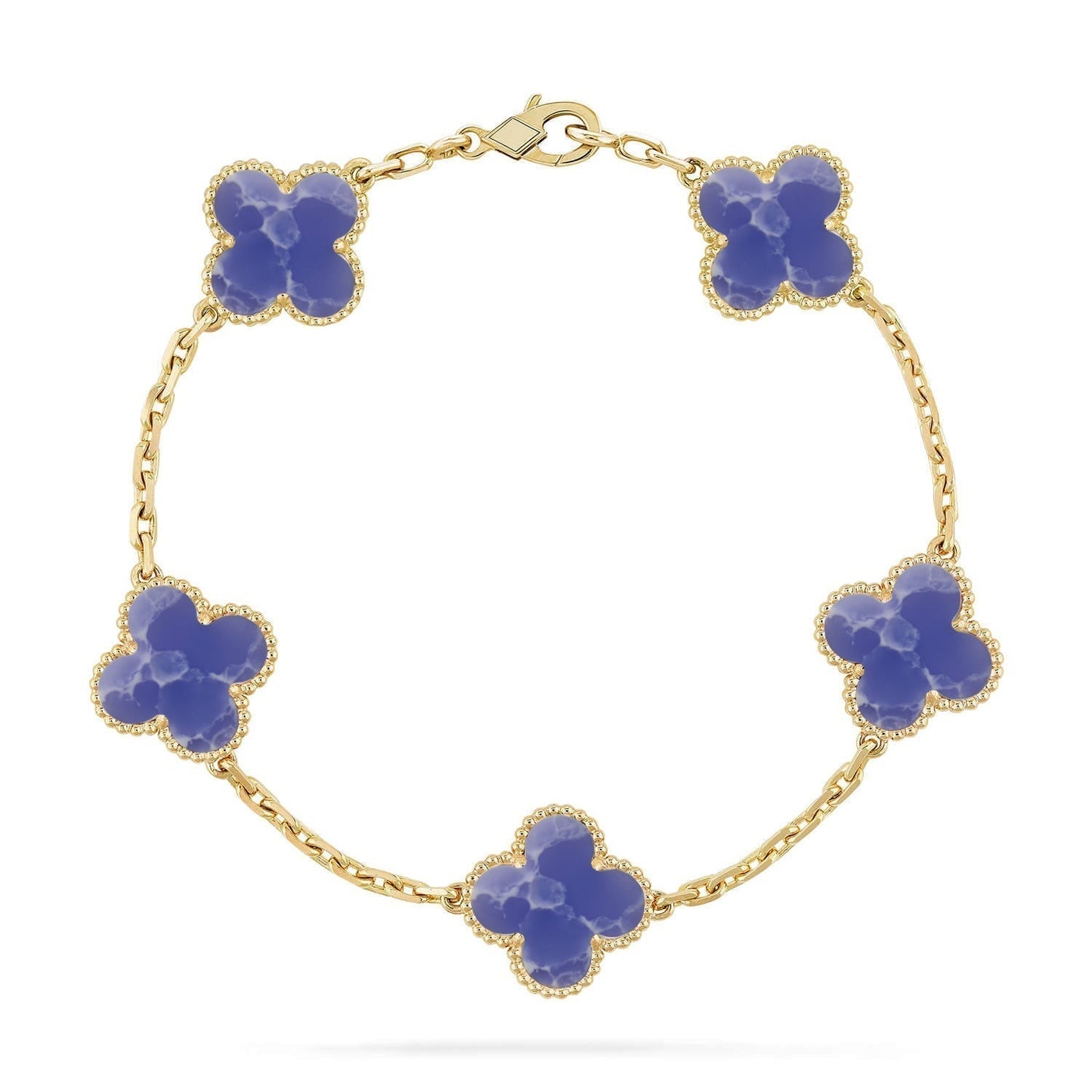 [Lumina]CLOVER 5 MOTIF BLUE VEINS BRACELET COLLECTION