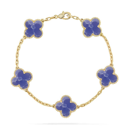 [Lumina]CLOVER 5 MOTIF BLUE VEINS BRACELET COLLECTION