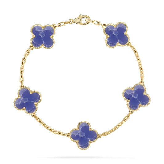 [Lumina]CLOVER 5 MOTIF BLUE VEINS BRACELET COLLECTION