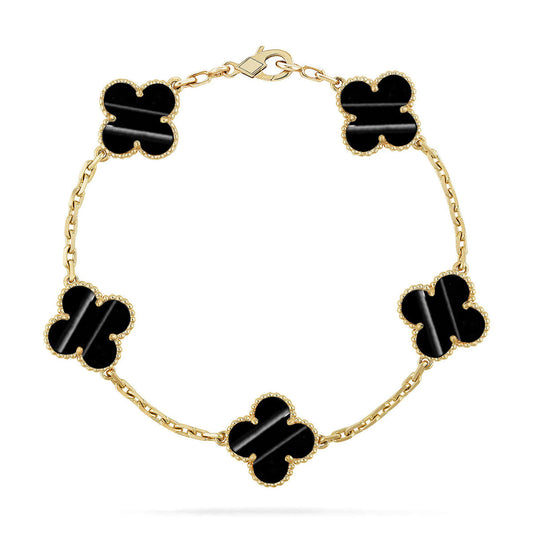 [Lumina] CLOVER 5 MOTIF PULSAR STONE BRACELET COLLECTION