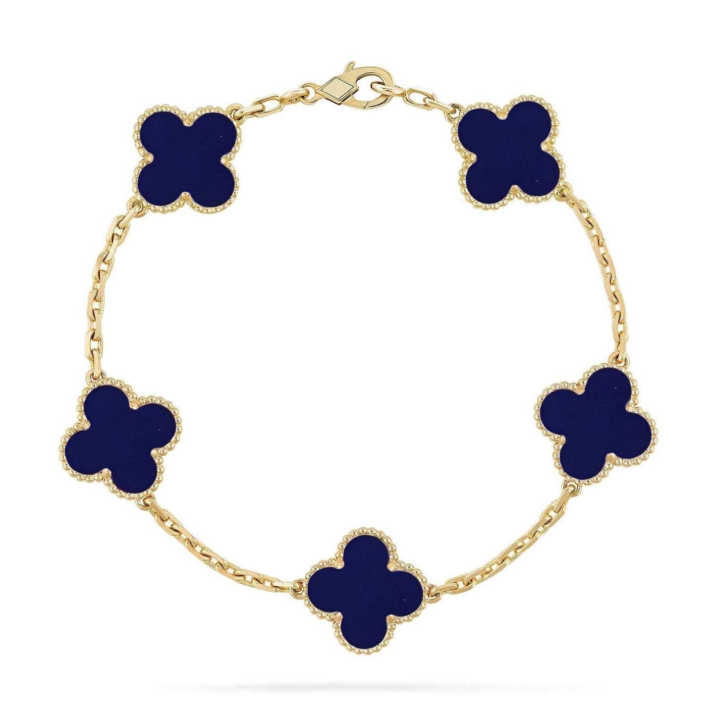 [Lumina]CLOVER 5 MOTIF LAPIS LAZULI BRACELET COLLECTION