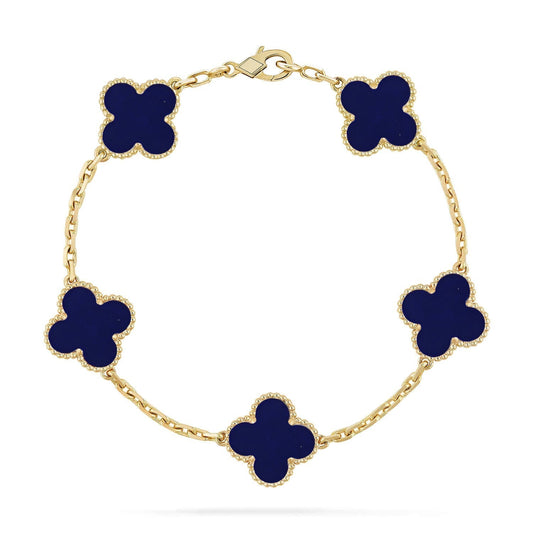 [Lumina]CLOVER 5 MOTIF LAPIS LAZULI BRACELET COLLECTION