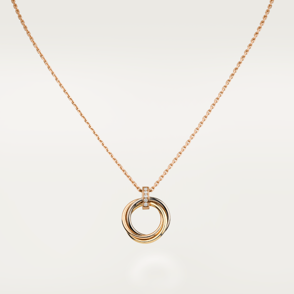 [Lumina]TRINITY NECKLACE GOLD  DIAMONDS