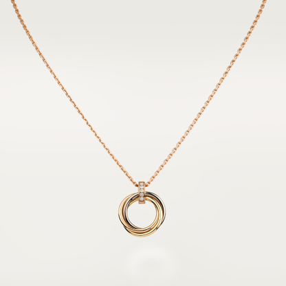 [Lumina]TRINITY NECKLACE GOLD  DIAMONDS