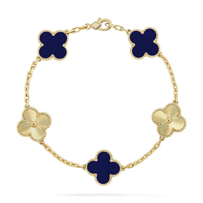 [Lumina]CLOVER 5 MOTIF LAPIS LAZULI BRACELET COLLECTION
