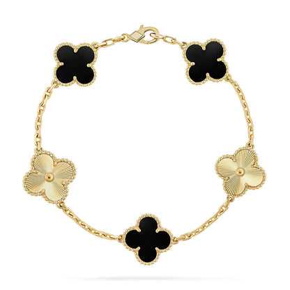 [Lumina] CLOVER 5 MOTIF ONYXS BRACELET COLLECTION