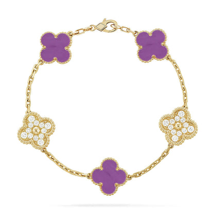 [Lumina] CLOVER 5 MOTIF VIOLET BRACELET COLLECTION