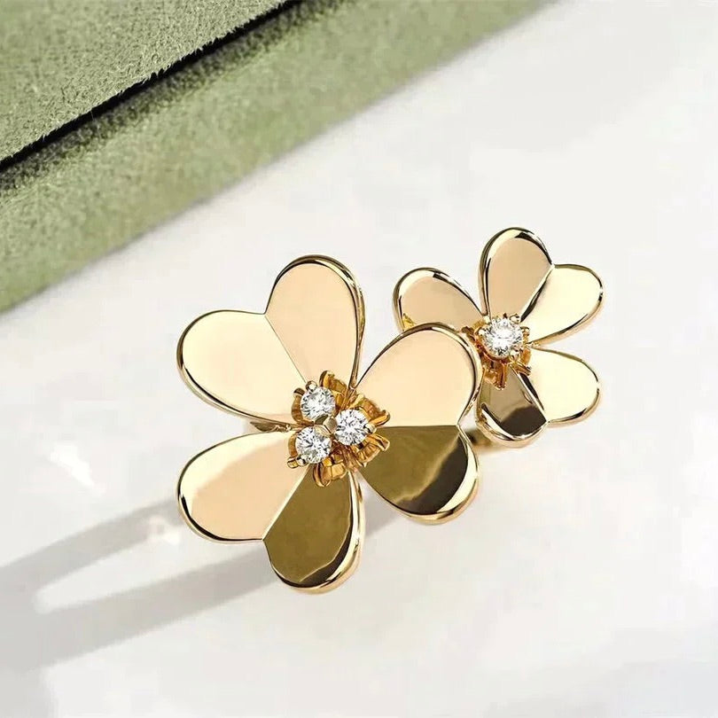 [Lumina]CLOVER COMOS GOLD DIAMOND RING