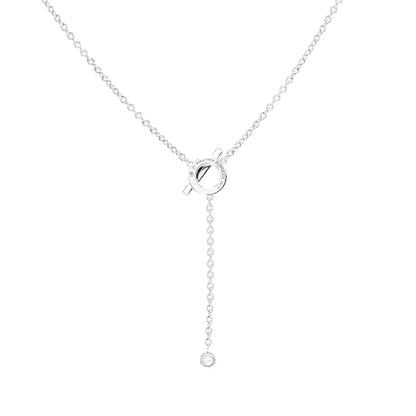 [Lumina]FINESSE SILVER DIAMOND NECKLACE