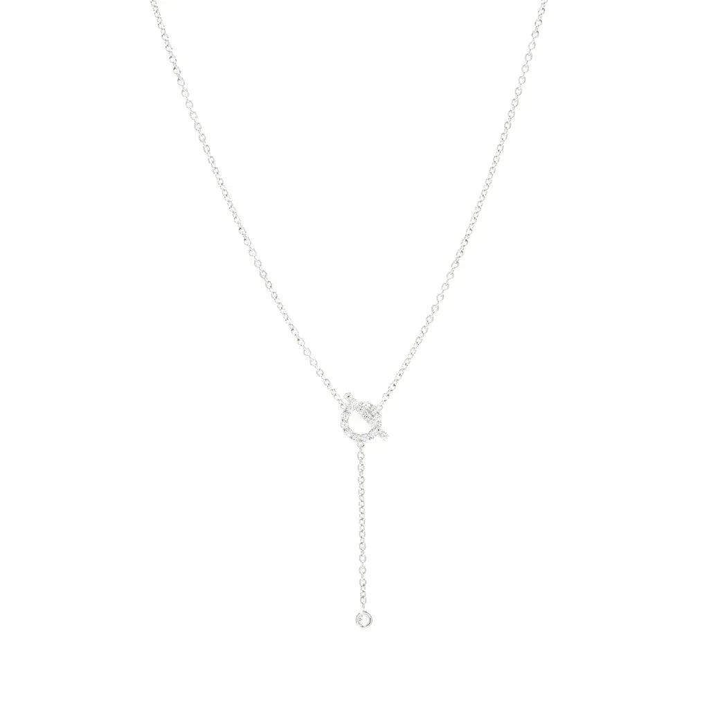 [Lumina]FINESSE SILVER DIAMOND NECKLACE