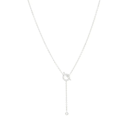 [Lumina]FINESSE SILVER DIAMOND NECKLACE