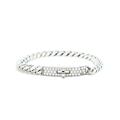 [Lumina]KELLY CHAIN SILVER DIAMOND BRACELET