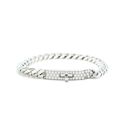 [Lumina]KELLY CHAIN SILVER DIAMOND BRACELET